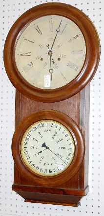 B.B. Lewis No. 2 Rosewood Calendar Clock — Antique Clocks Price Guide