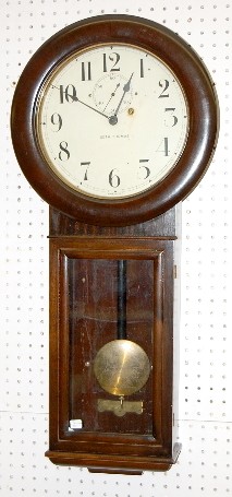 Mahogany Seth Thomas 8 Day Antique Wall Clock — Antique Clocks Price Guide