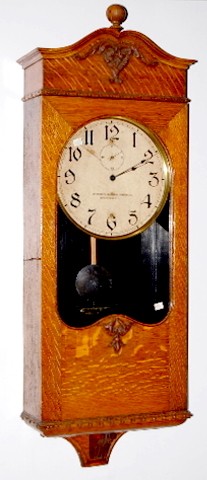 Oak Automatic Electric Clock Company Wall Clock — Antique Clocks Price Guide