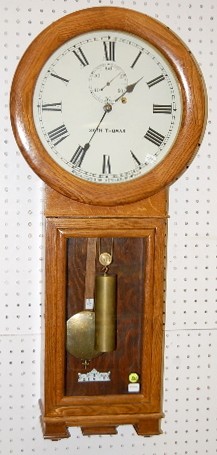 Oak Seth Thomas No. 2 Re-Issue Wall Clock — Antique Clocks Price Guide
