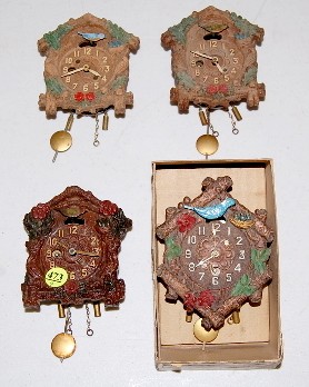 4 Keebler Pendulette Cuckoo Clocks — Antique Clocks Price Guide