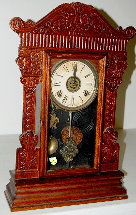 Gilbert Jewel No.11 Oak Pressed Kitchen Clock — Antique Clocks Price Guide