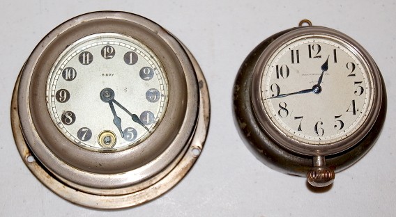 2 Car Clocks, New Haven and Waltham — Antique Clocks Price Guide