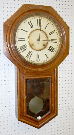 Ansonia Octagon Top Long Drop Clock — Antique Clocks Price Guide