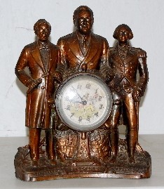 United Clock "Steersmen" 3 Presidents, Animated — Antique Clocks Price Guide
