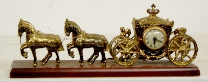 United Electric Horse and Carriage Clock — Antique Clocks Price Guide