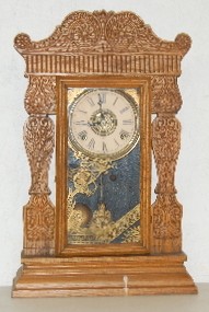 Gilbert "Jewel No. 12" Oak Kitchen Clock — Antique Clocks Price Guide