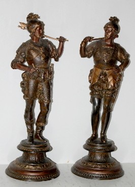 Pair of Warrior Clock — Antique Clocks Price Guide