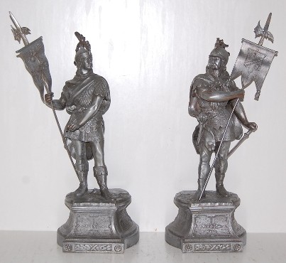 Pair of Nordic Warrior Clock — Antique Clocks Price Guide