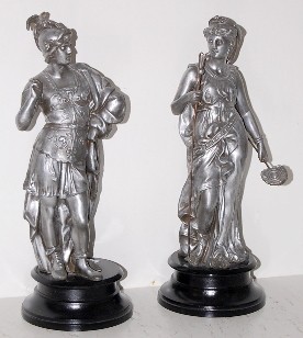Pair of Grecian Clock — Antique Clocks Price Guide