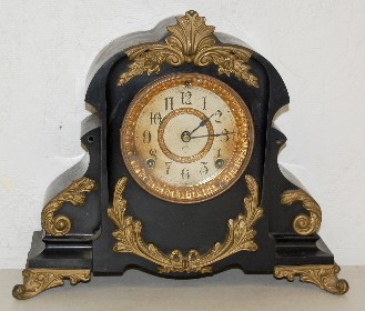 Ornate Ansonia Iron Mantle Clock — Antique Clocks Price Guide