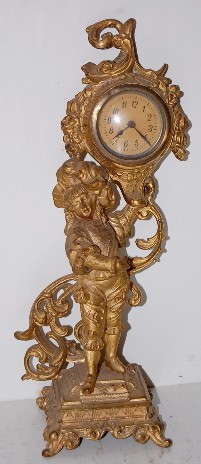 Metal Figural Novelty Clock — Antique Clocks Price Guide