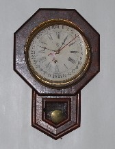 Waterbury Calendar Dial School Clock — Antique Clocks Price Guide