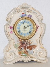 Ansonia Royal Bonn T and S China Clock — Antique Clocks Price Guide