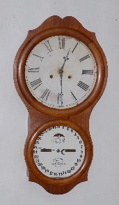 Ithaca Walnut Hanging Calendar Clock — Antique Clocks Price Guide