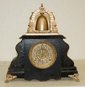 Gilbert Curfew Bell Top Mantle Clock — Antique Clocks Price Guide
