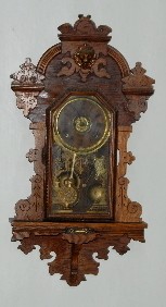 Seth Thomas Oak Hanging Kitchen Clock w/Alarm — Antique Clocks Price Guide
