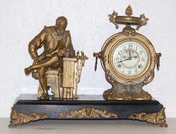 Antique New Haven Seated Statue Clock — Antique Clocks Price Guide