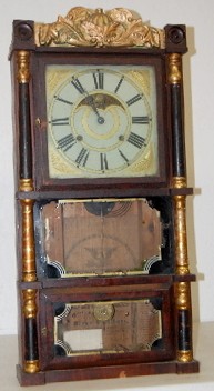 Birge and Gilbert Triple Decker Shelf Clock — Antique Clocks Price Guide