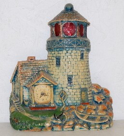 Deluxe Clock Co. Lighted Cape Cod Clock — Antique Clocks Price Guide