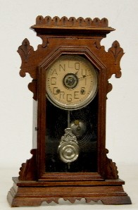 Walnut Georges Anloui Kitchen Clock W/ Alarm — Antique Clocks Price Guide