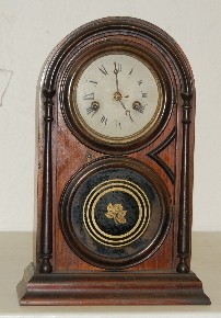 Atkins Rosewood Ionic Shelf Clock — Antique Clocks Price Guide