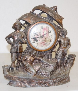 United Clock/Lamp, "The Pirates" — Antique Clocks Price Guide