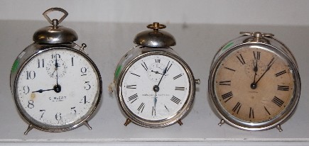 3 Antique Alarm Clocks — Antique Clocks Price Guide