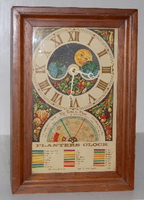 Planters Moon Phase Shelf Clock — Antique Clocks Price Guide
