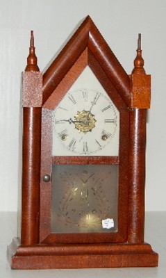 Waterbury Steeple Clock W/ Alarm — Antique Clocks Price Guide