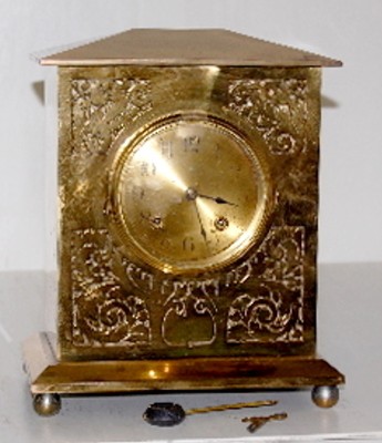 French Brass Shelf Clock — Antique Clocks Price Guide