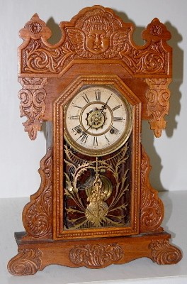 Waterbury Oak "Clayton" Kitchen Clock — Antique Clocks Price Guide