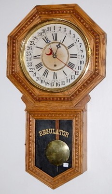 Gilbert "Consort" Calendar Schoolhouse Clock — Antique Clocks Price Guide