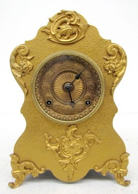Ansonia "Rouen" Fancy Metal Shelf Clock — Antique Clocks Price Guide