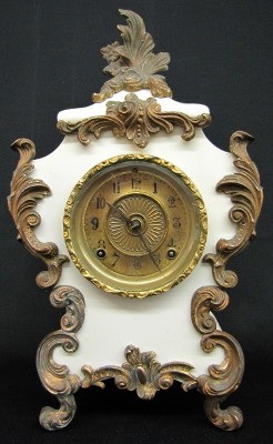 Ansonia "Seine" Iron Case Clock — Antique Clocks Price Guide