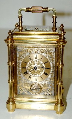 Ornate Tiffany Striking Repeater Carriage Clock — Antique Clocks Price Guide