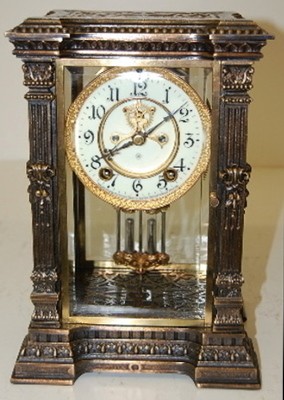 Ansonia "327" Variant Crystal Regulator Clock — Antique Clocks Price Guide