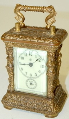 Fancy Ansonia "Eclipse" Carriage Clock — Antique Clocks Price Guide