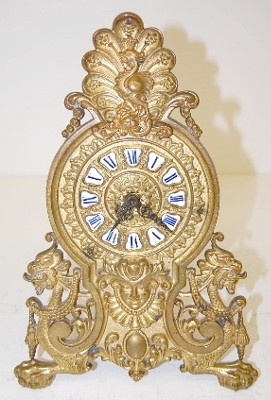 Ansonia Easel Clock w/ Dragons — Antique Clocks Price Guide