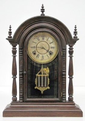 Welch Spring and Co. "Parepa" Rosewood Shelf Clock — Antique Clocks Price Guide