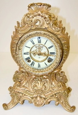 Ansonia "Occident" Fancy Floral Clock — Antique Clocks Price Guide