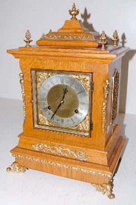 Fancy New Haven Musical Bracket Clock — Antique Clocks Price Guide