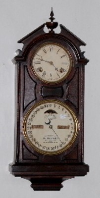 Ithaca Double Dial Calendar Clock — Antique Clocks Price Guide