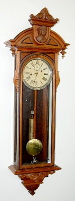 Gilbert "Columbus" 1 Weight Walnut Wall Clock — Antique Clocks Price Guide