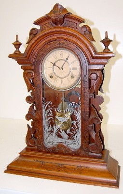 Gilbert Walnut "Medea" Mantle Clock — Antique Clocks Price Guide