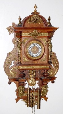 Lenzkirch Type Bronze Mounted Wall Clock — Antique Clocks Price Guide
