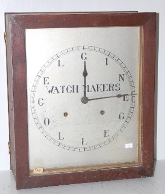 Elgin Watchmaker's College Double Sided Clock — Antique Clocks Price Guide