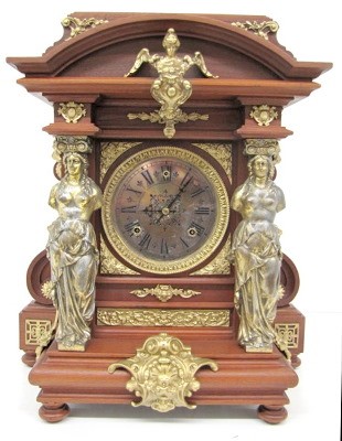 Antique Ansonia "Senator" Mahogany Clock — Antique Clocks Price Guide