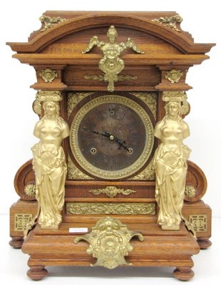 Antique Ansonia "Senator" Oak Clock — Antique Clocks Price Guide