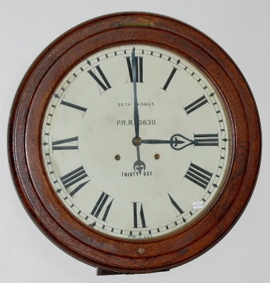 Ansonia "Arcade" 30 Day P.R.R. Gallery Clock — Antique Clocks Price Guide